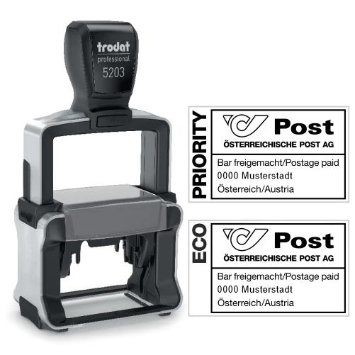 Poststempel "Bar freigemacht"